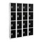 Adiroffice 12 in W, 12 in D, 72 in H, Steel ADI629-204-BLK-4PK - alternate 1